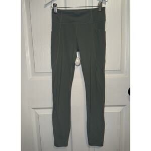 Athleta Girl Stash Your Treasure Tight Full Length Sage Green L 12